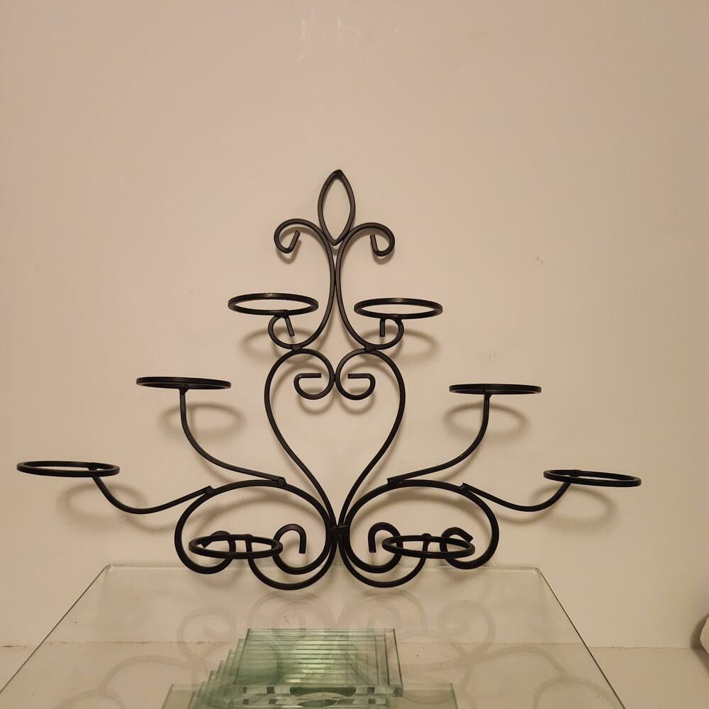 MCM Vintage Wrought Iron Votive Candle holder for 8 Candles
